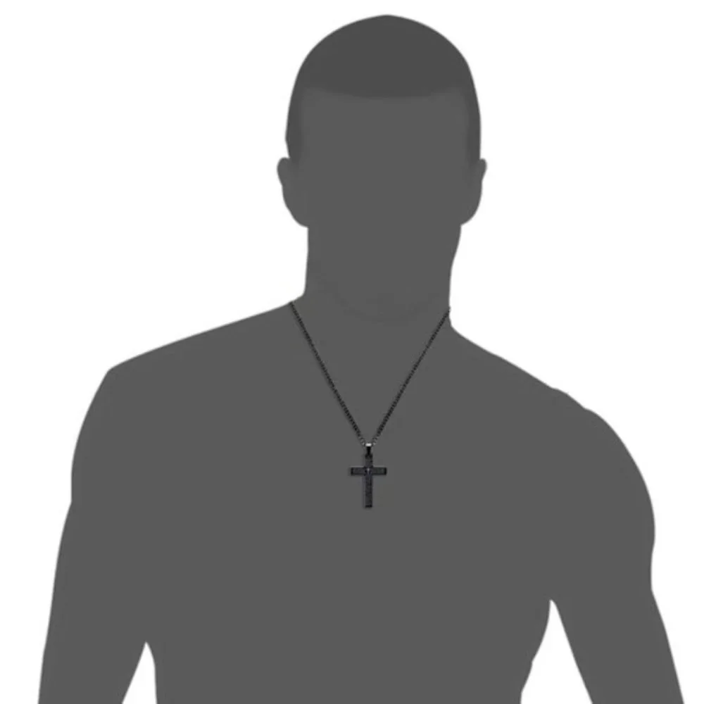 Stainless Steel Men’s cross necklace